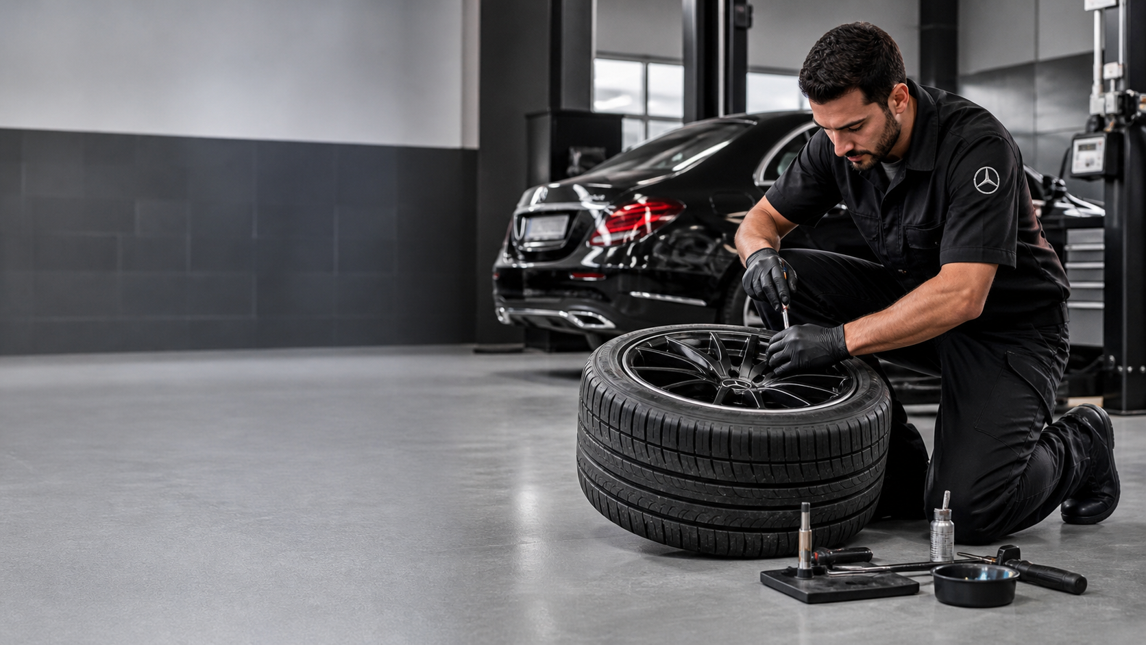 Tyre Puncture and Repair in Discovery Gardens
